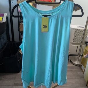 All In Motion Light Blue/Green Athletic Tank Top Size XXL - NWT